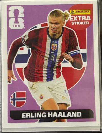 Figurinha Legend (Extra Sticker Panini) de Erling Haaland, raridade Regular